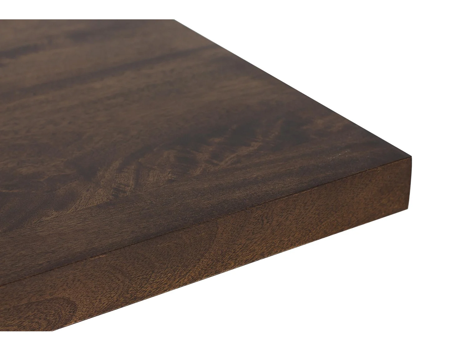 Tavolo da pranzo in legno massello di mango, stile rustico moderno, 200 cm - 76x200x100