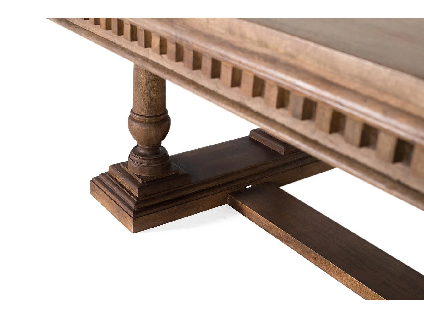 Table à manger fabriquée artisanalement en bois massif 150 cm