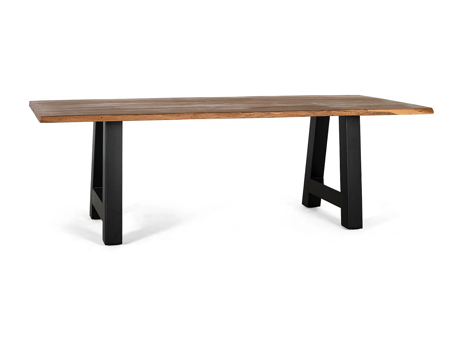Table à manger acacia et pieds métal 240cm