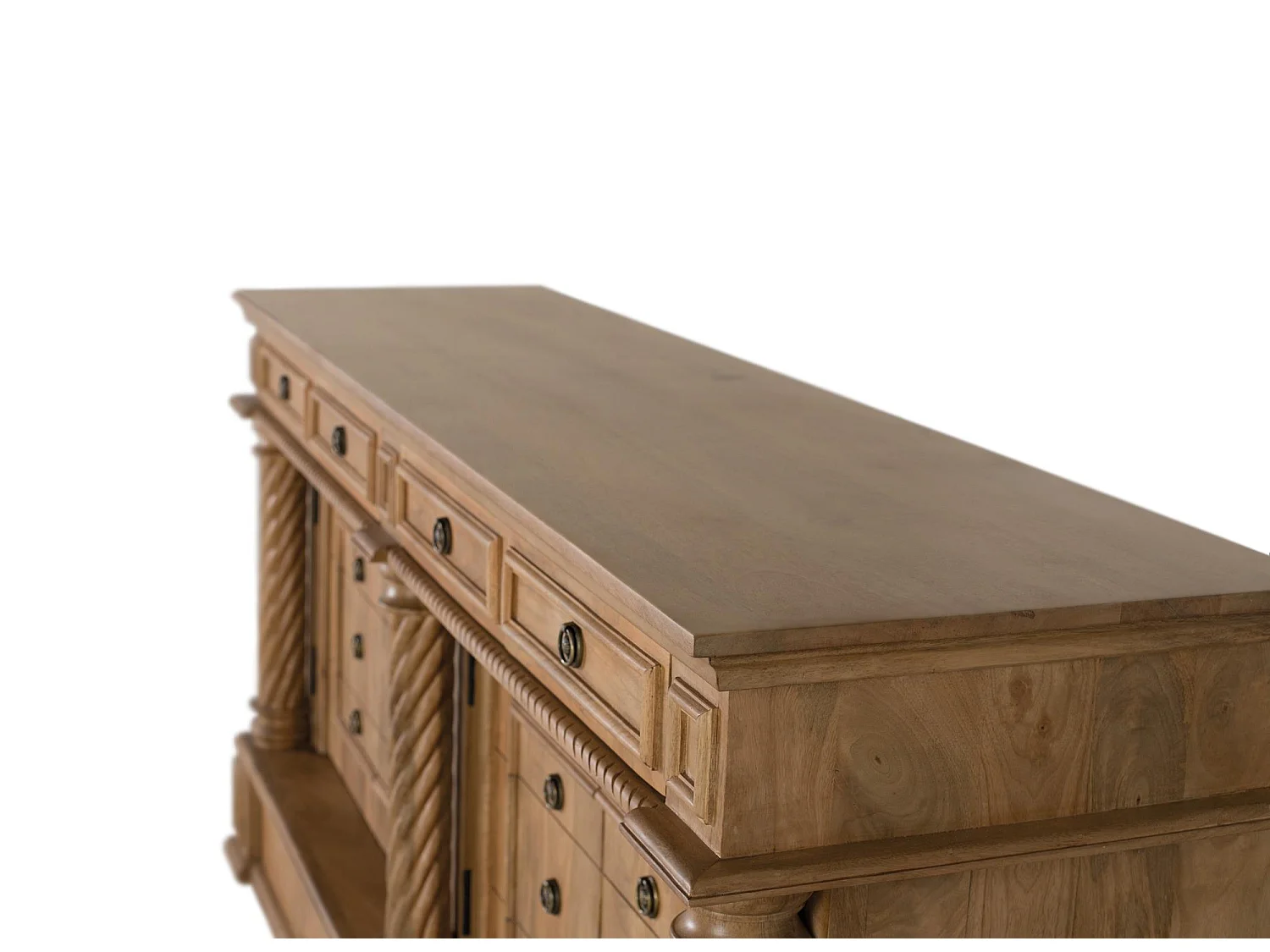 Buffet avec 4 tiroirs et 4 portes en bois de manguier