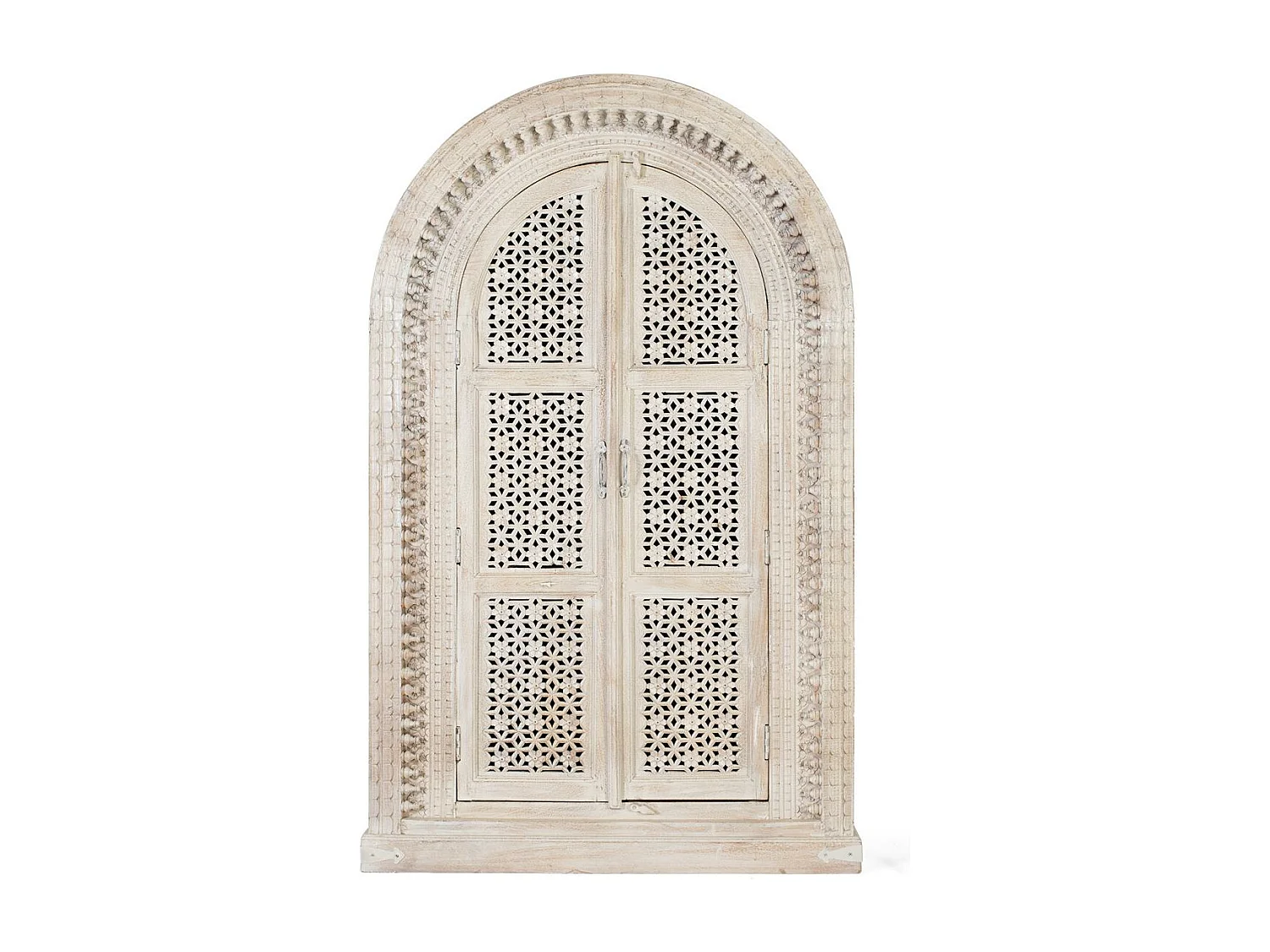 Biała szafa z drewna mango