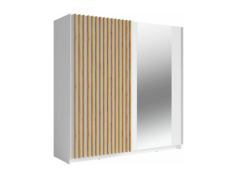 SCHWEBETÜRENSCHRANK Dalia weiß - artisan eiche 200 / 63,5 / 198,5cm