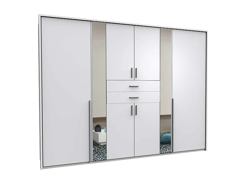 KLEIDERSCHRANK Vanea weiß 270 / 58 / 208cm
