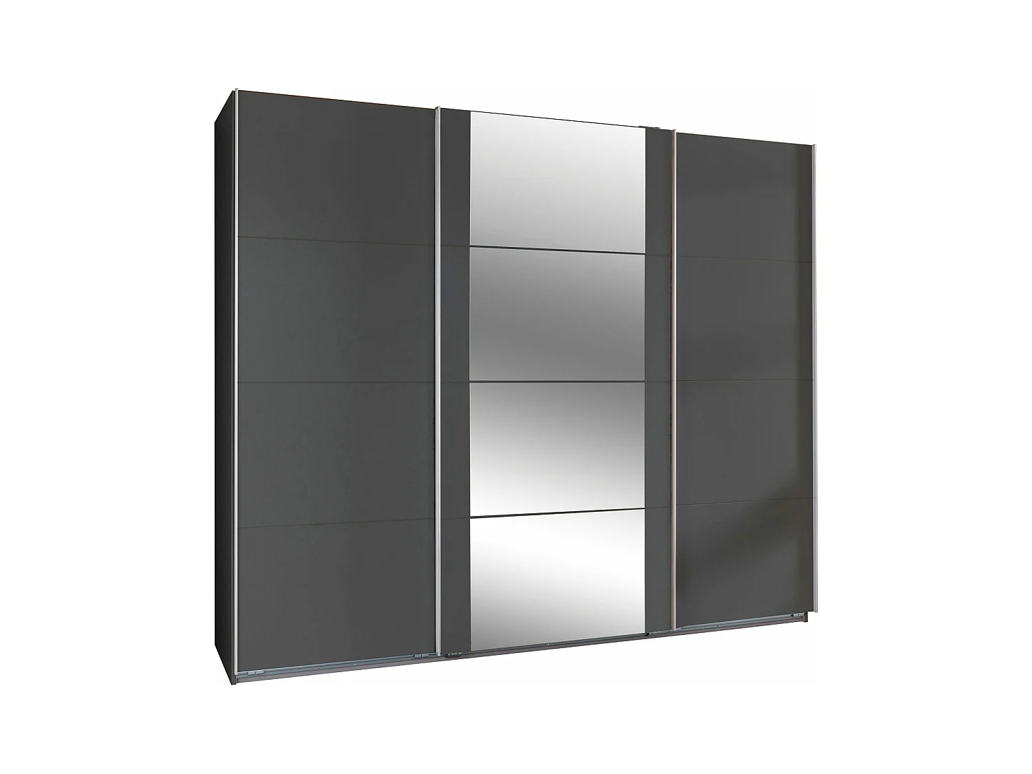 SCHWEBETÜRENSCHRANK graphit 270 / 64 / 210cm