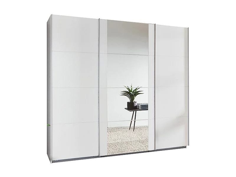 SCHWEBETÜRENSCHRANK Bern weiß 270 / 64 / 210cm