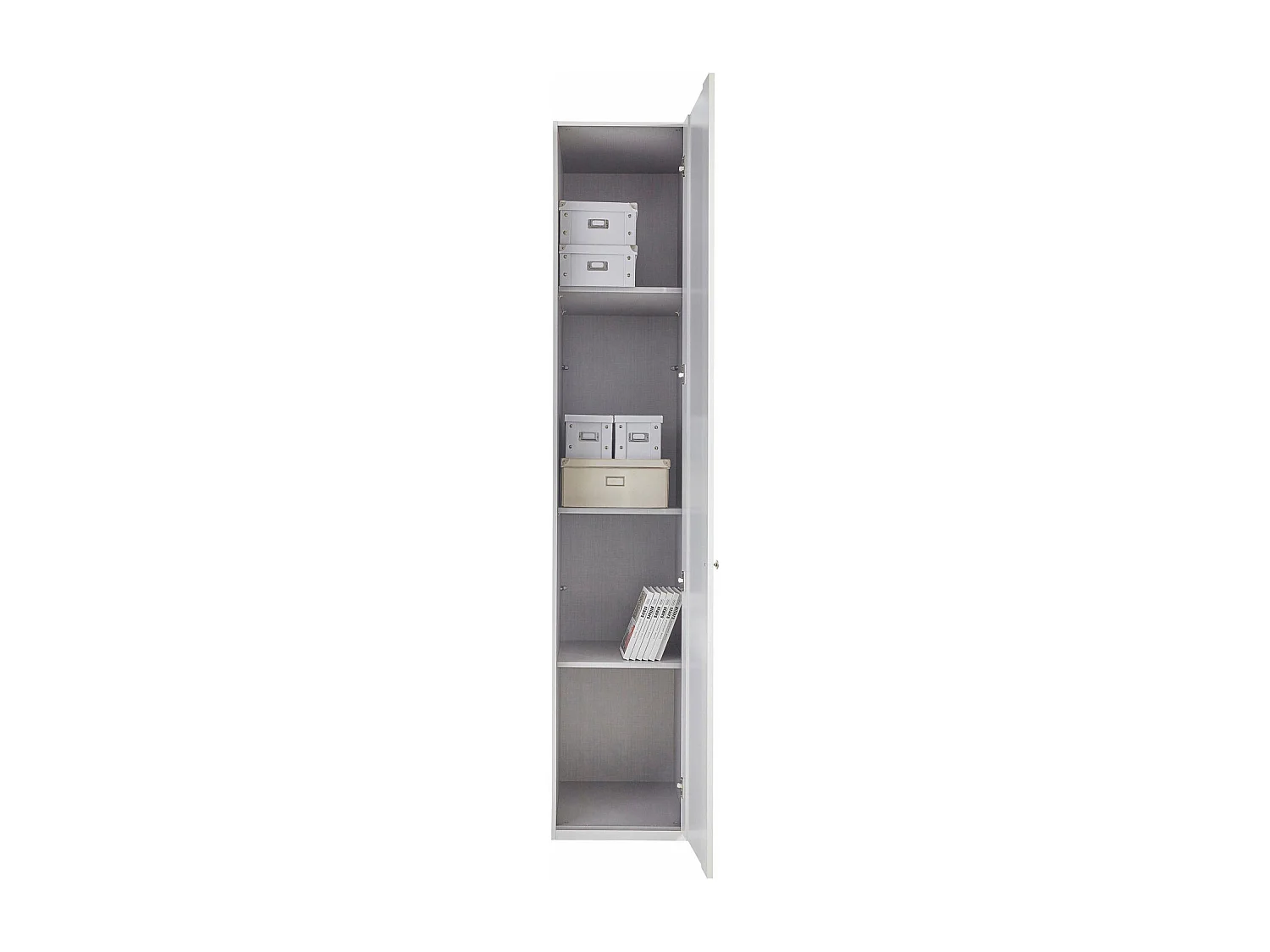KLEIDERSCHRANK New York weiß 45 / 58 / 236cm