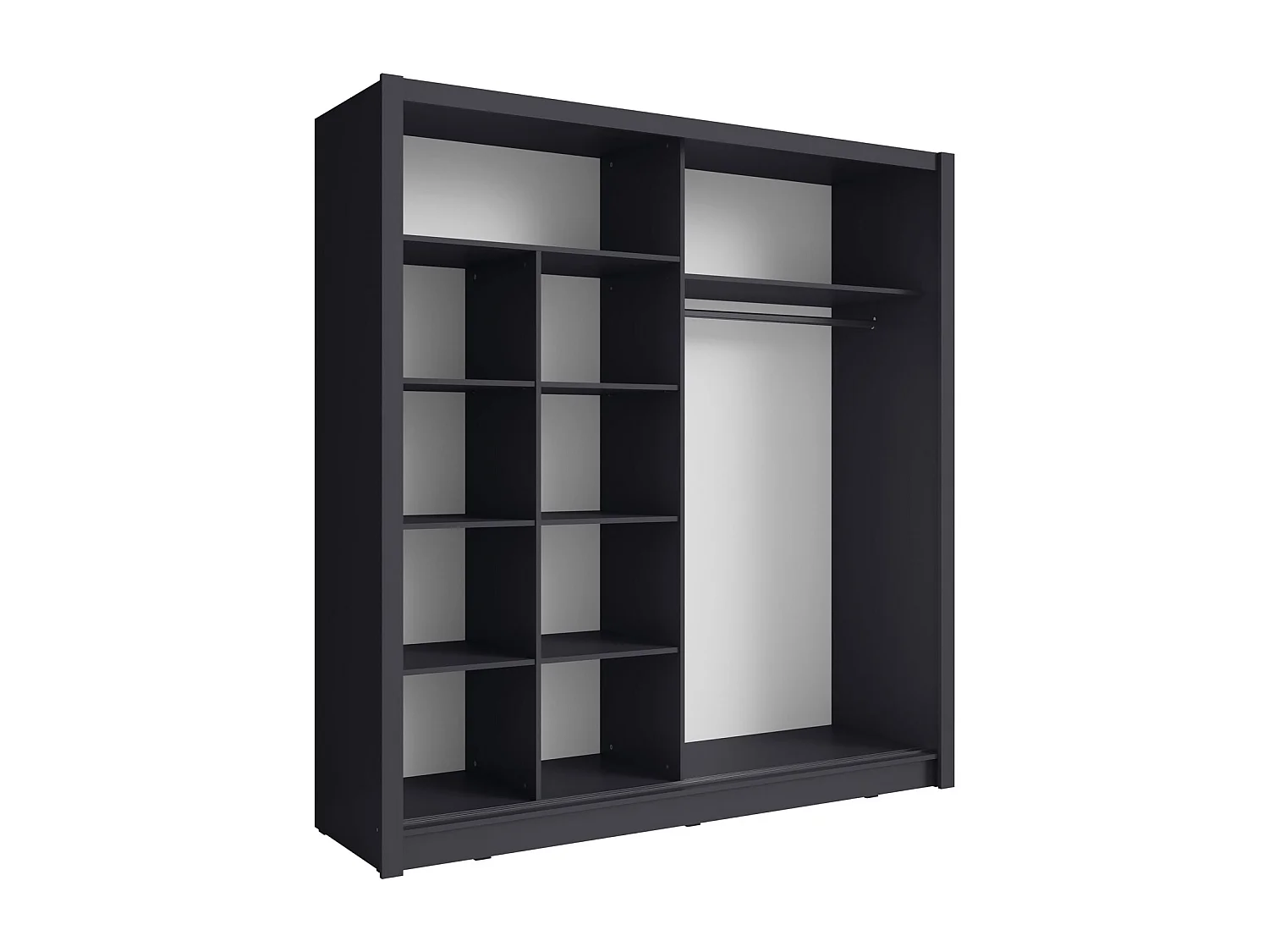 SCHIEBETÜRENSCHRANK Baku graphit 155 / 62 / 214,4cm