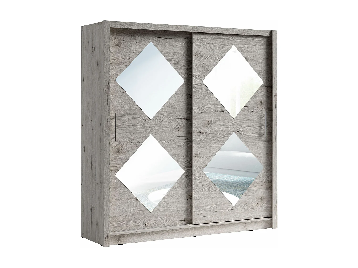 SCHIEBETÜRENSCHRANK Bora wellington eiche 205 / 61,6 / 215cm