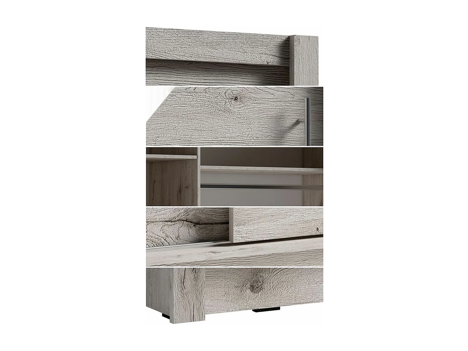 SCHIEBETÜRENSCHRANK Bora wellington eiche 205 / 61,6 / 215cm