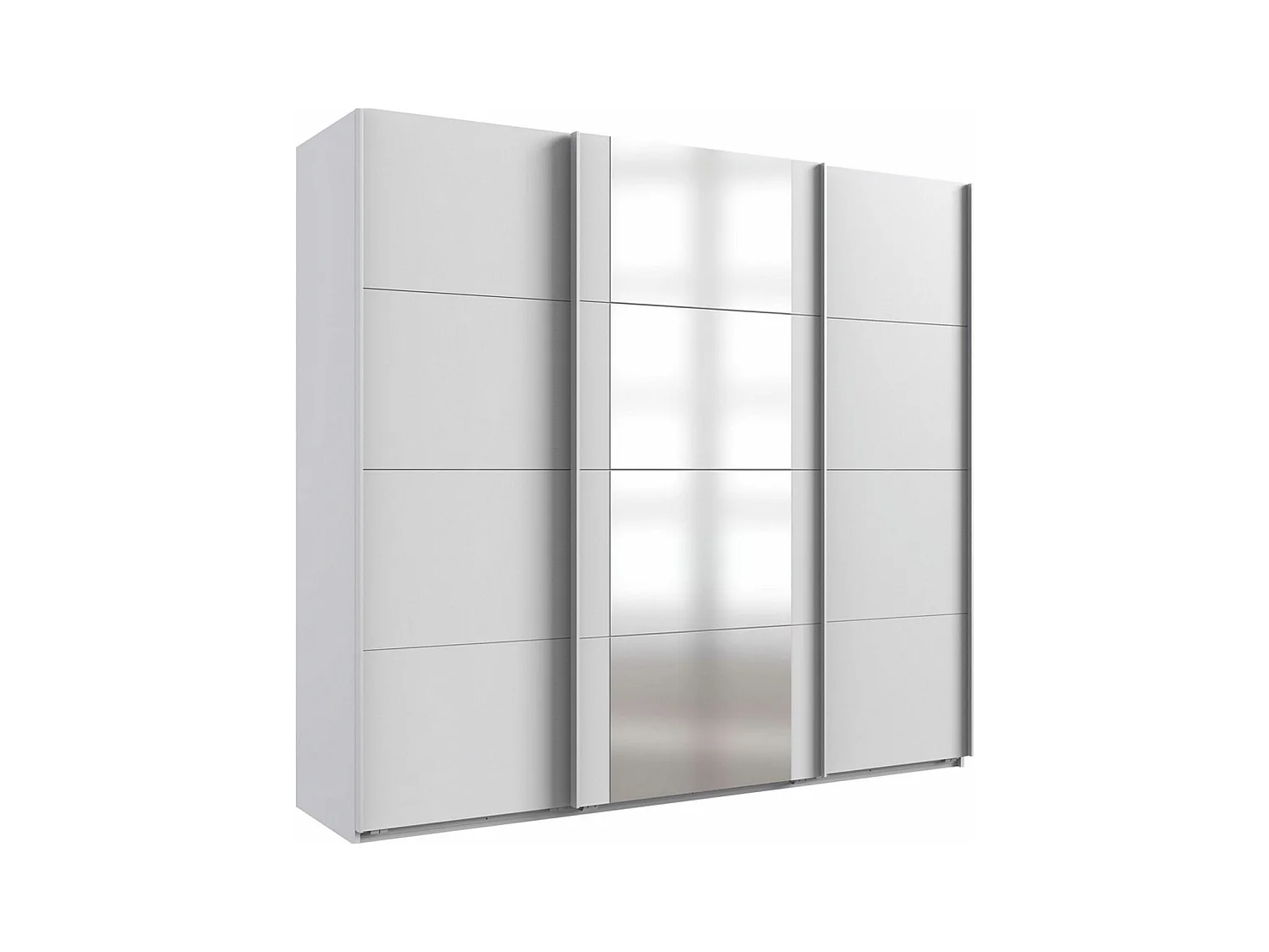 SCHWEBETÜRENSCHRANK Barmbek Weiß 225 / 64 / 208cm