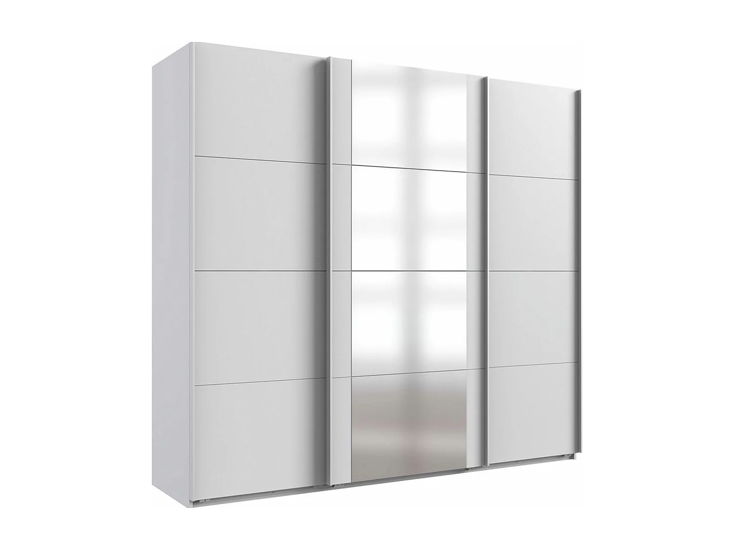 SCHWEBETÜRENSCHRANK Barmbek Weiß 225 / 64 / 208cm