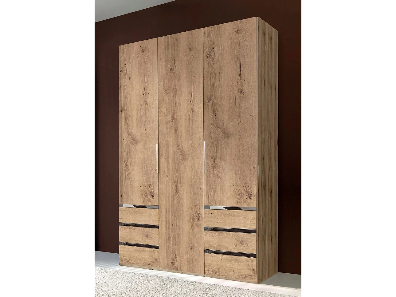 KLEIDERSCHRANK Level Plankeneiche 150 / 58 / 236cm