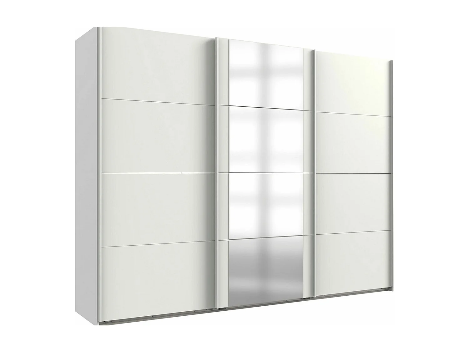 SCHWEBETÜRENSCHRANK Barmbek Weiß 270 / 64 / 208cm