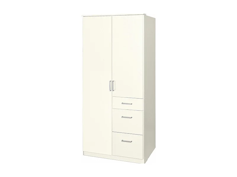 KLEIDERSCHRANK Click Weiß 90 / 58 / 135cm