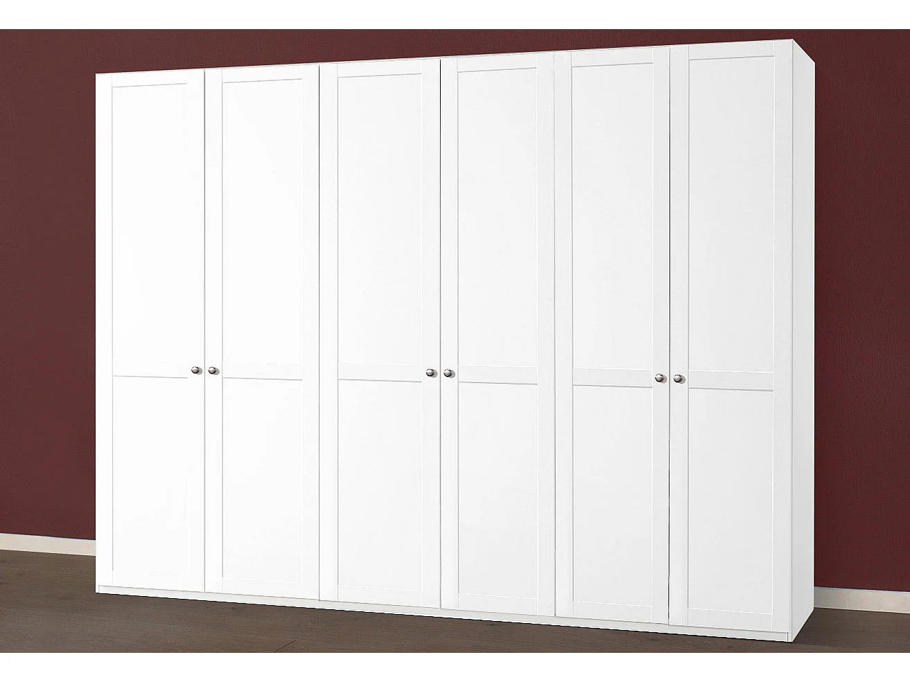 KLEIDERSCHRANK New York weiß 270 / 58 / 236 cm