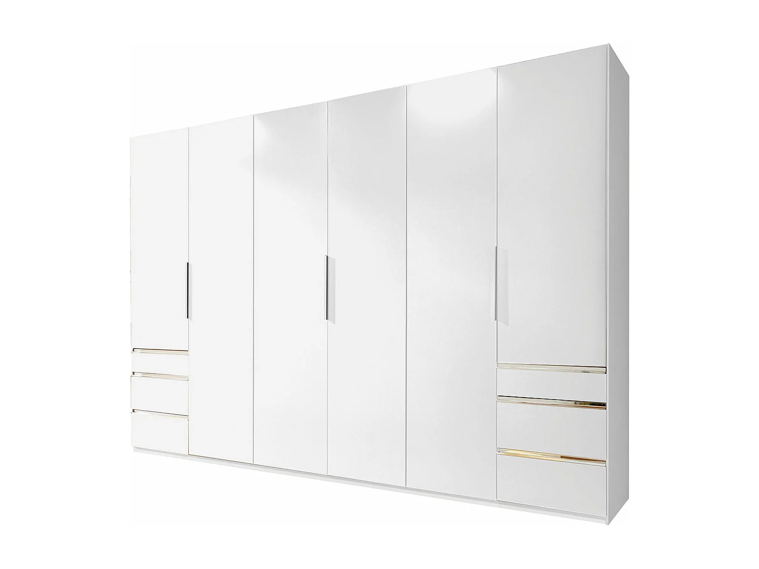 KLEIDERSCHRANK Level weiß 300 / 58 / 216cm