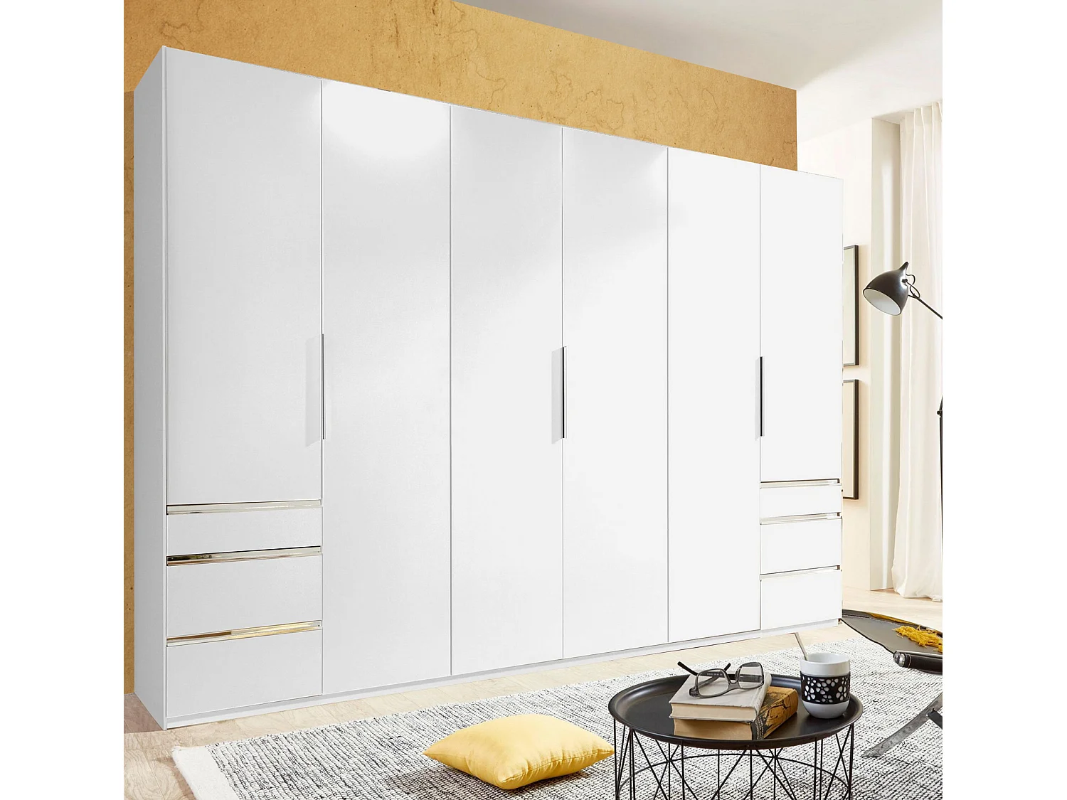 KLEIDERSCHRANK Level weiß 300 / 58 / 216cm