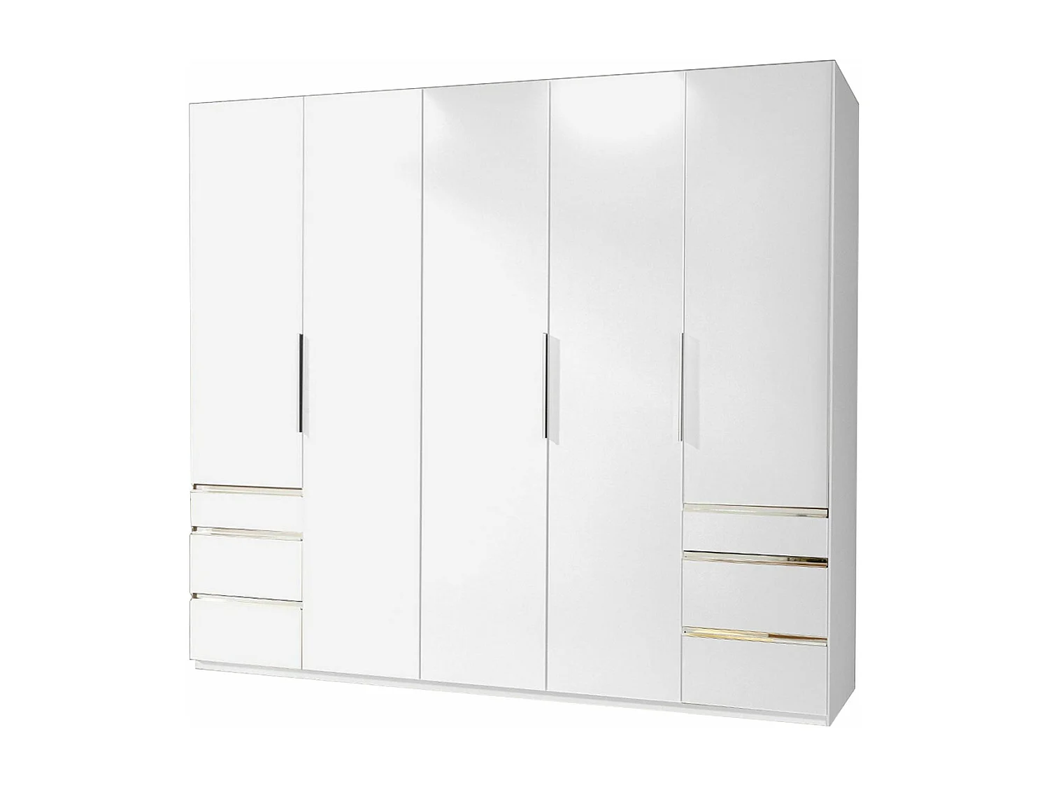 KLEIDERSCHRANK Level weiß 250 / 58 / 236cm