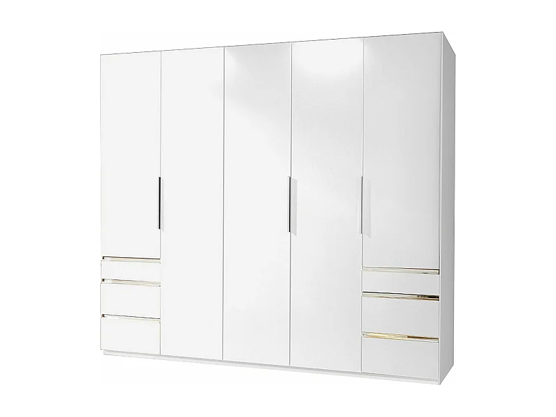 KLEIDERSCHRANK Level weiß 250 / 58 / 236cm