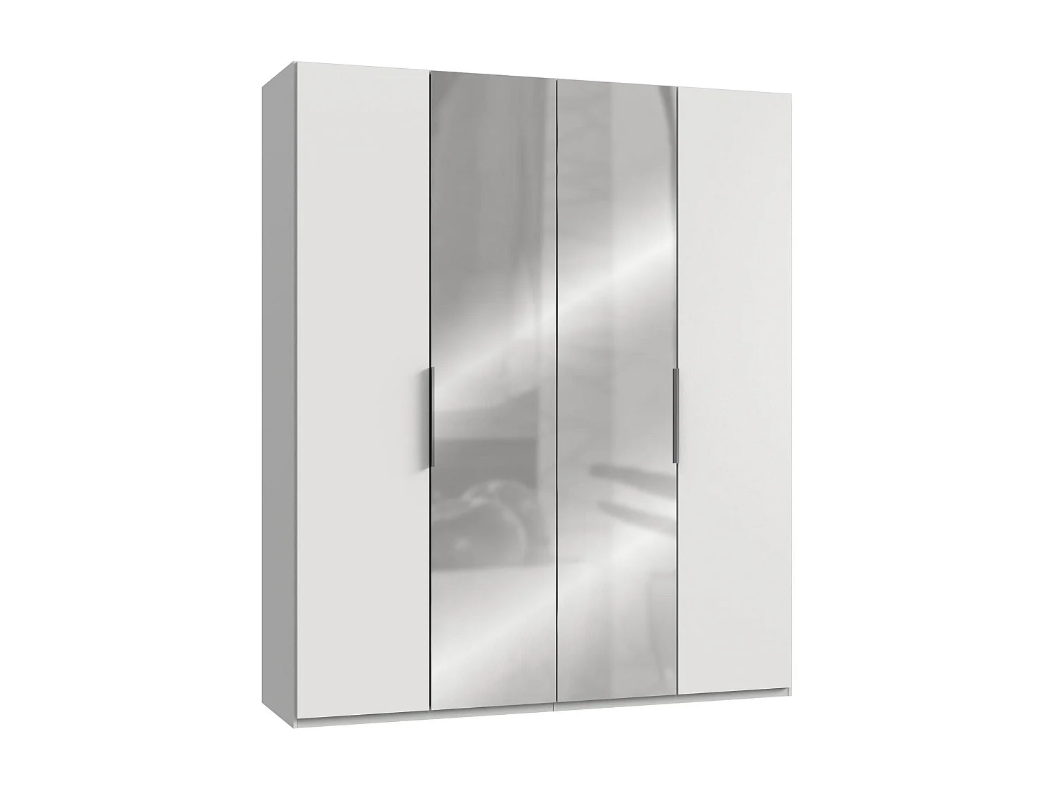 KLEIDERSCHRANK Level Weiß 200 / 58 / 236cm