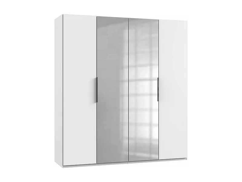 KLEIDERSCHRANK Level Weiß 200 / 58 / 216cm