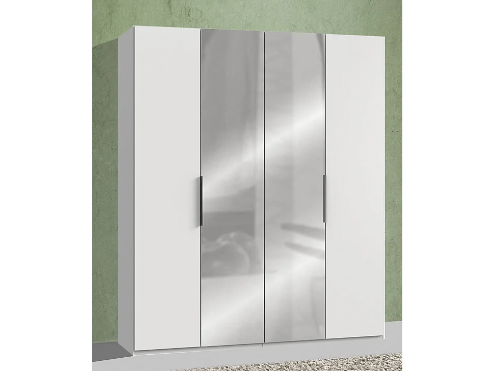 KLEIDERSCHRANK Level Weiß 200 / 58 / 216cm