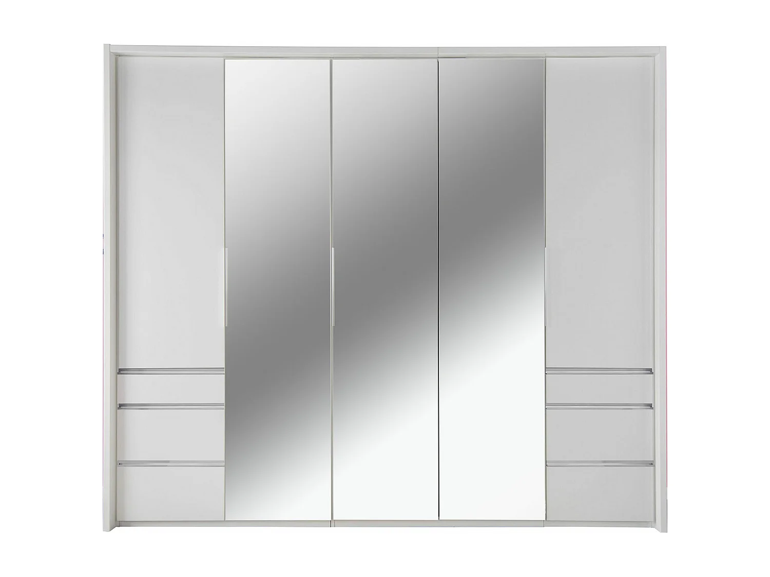 FALT-/DREHTÜRENSCHRANK Everly Weiß 250 / 56 / 216cm