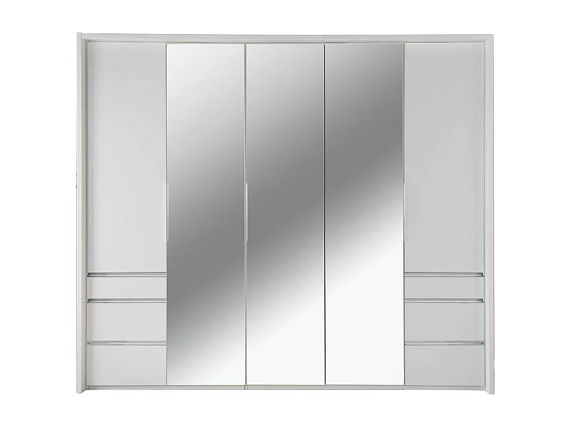 FALT-/DREHTÜRENSCHRANK Everly Weiß 250 / 56 / 216cm