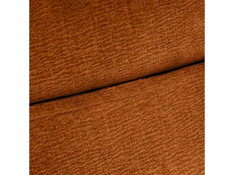 Pouf moelleux pour canapé modulable en tissu doux terracotta - CHARLES