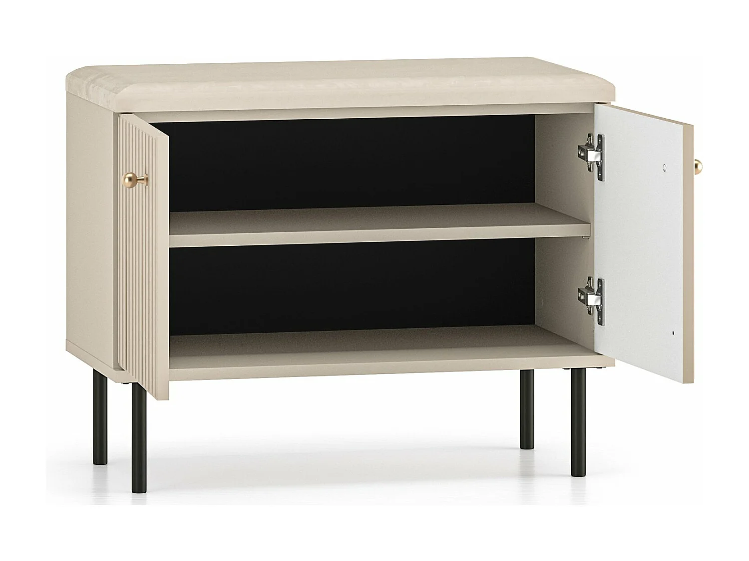 Scarpiera con doghe 68 cm - beige - CALETTO