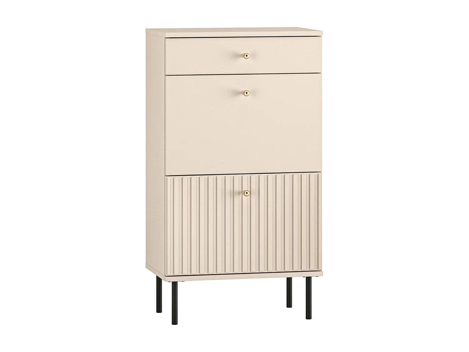 Meuble à chaussures avec tiroir 55 cm - beige - CALETTO