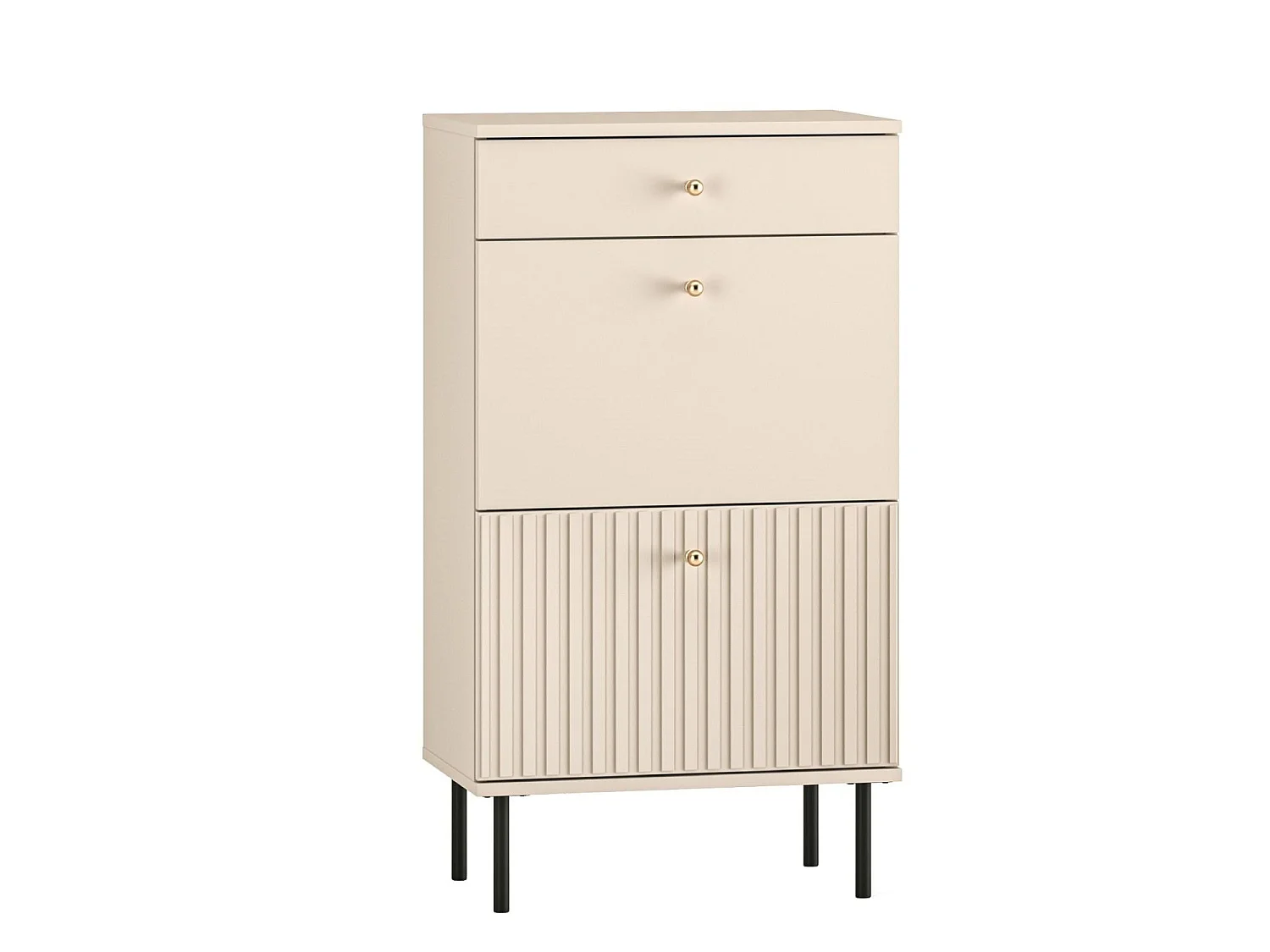 Meuble à chaussures avec tiroir 55 cm - beige - CALETTO