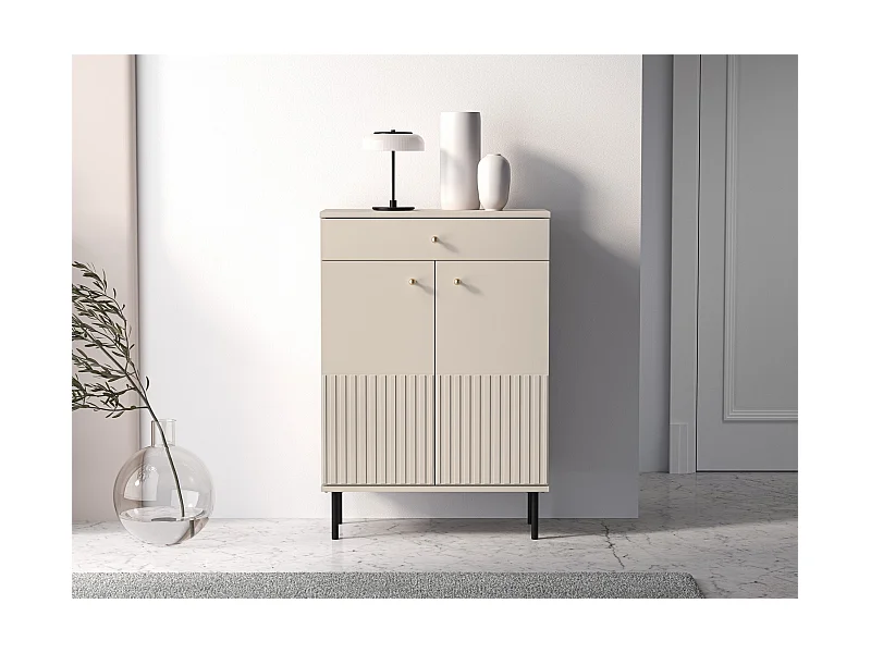 Schuhschrank mit Schublade - Beige - 68 cm - CALETTO