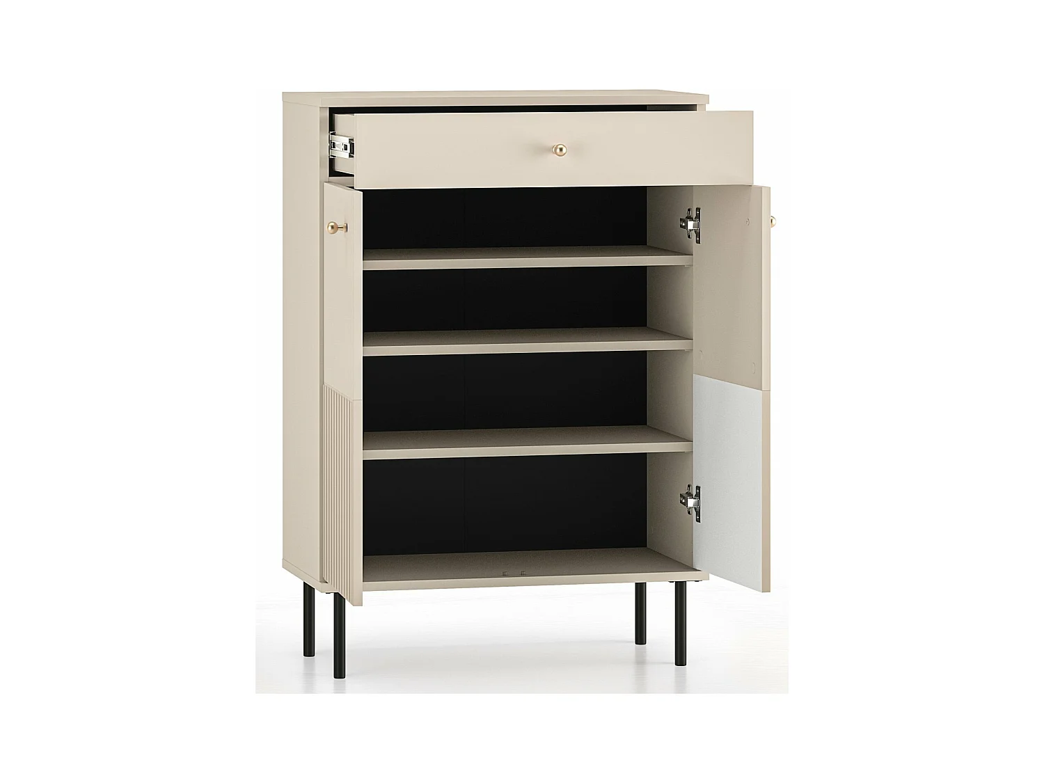 Meuble à chaussures avec tiroir 68 cm - beige - CALETTO