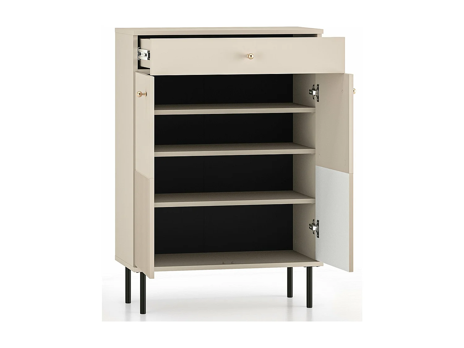 Meuble à chaussures avec tiroir 68 cm - beige - CALETTO