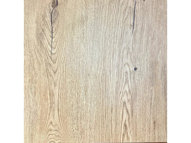 Table de repas extensible 160/200 cm placage bois de chêne - MARJORIE