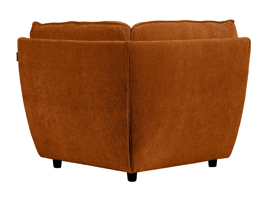 Angle moelleux pour canapé modulable tissu doux terracotta - CHARLES