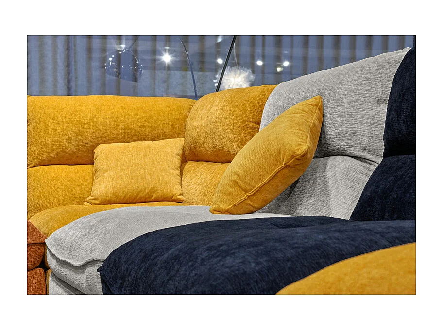 Angle moelleux pour canapé modulable tissu doux terracotta - CHARLES