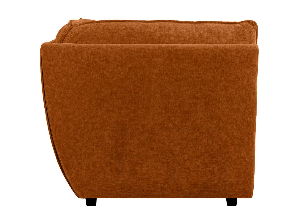 Angle moelleux pour canapé modulable tissu doux terracotta - CHARLES
