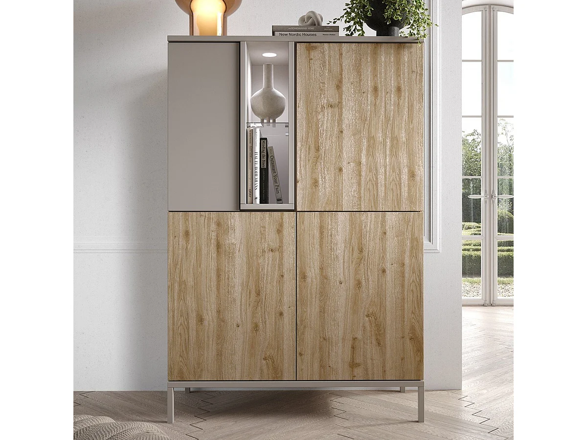 Credenza 4 ante e 1 nicchia L110 cm - GENT