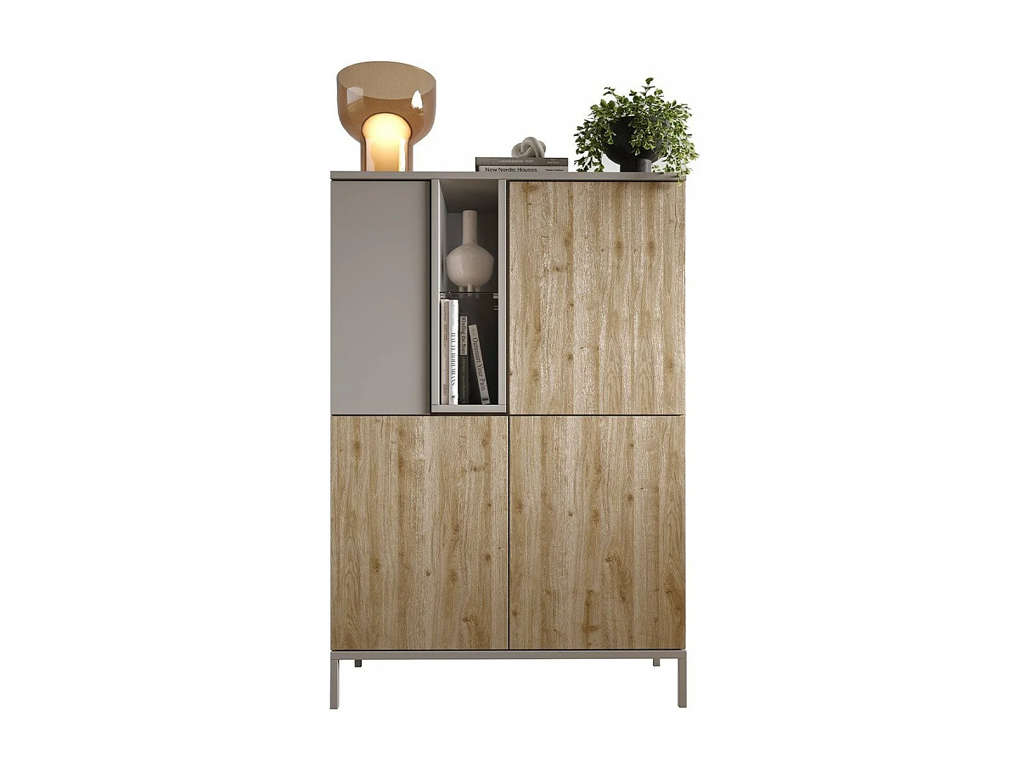 Credenza 4 ante e 1 nicchia L110 cm - GENT