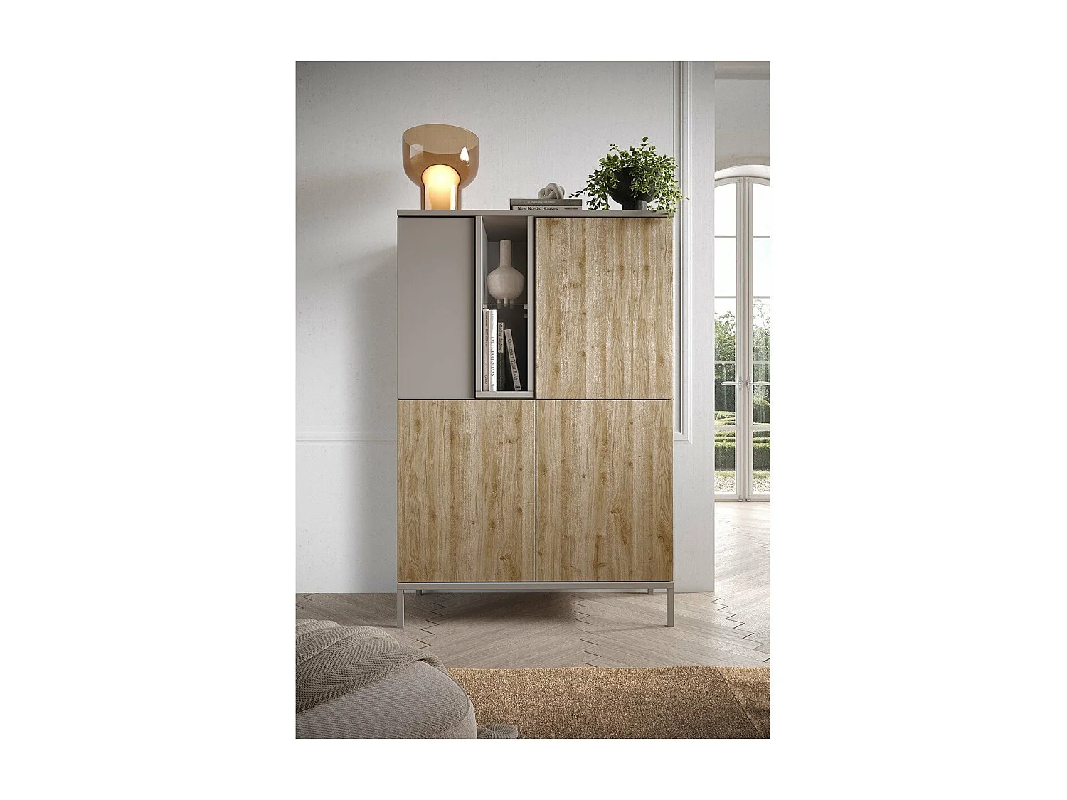 Credenza 4 ante e 1 nicchia L110 cm - GENT
