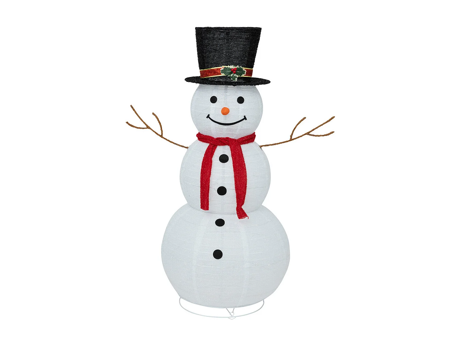 Déco lumineuse Bonhomme de neige 100 LED Blanc H 120 cm