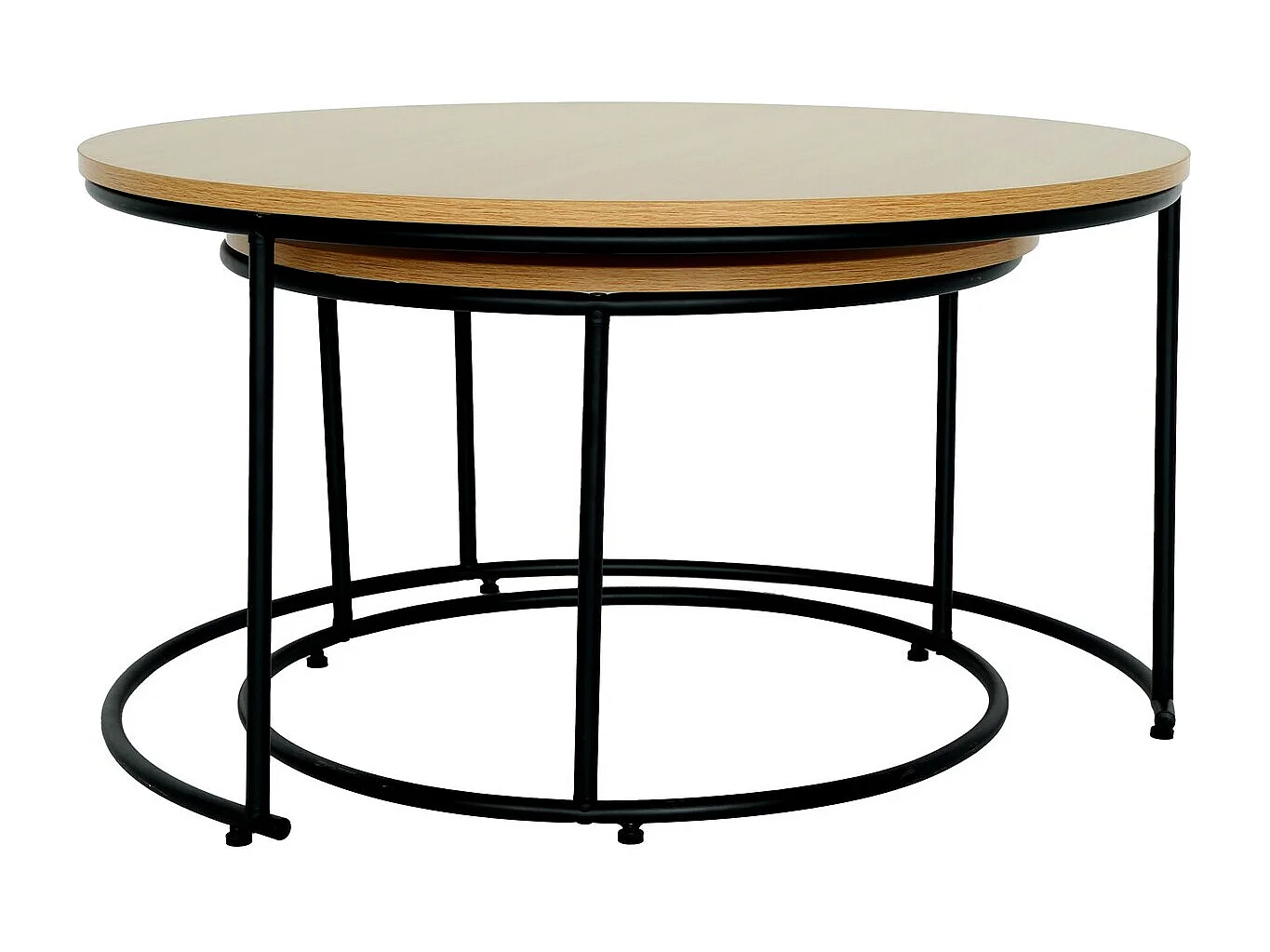 Salontafelset 2 delig salontafel uitschuifbaar "Wen" - Bruin - kastanjebruin