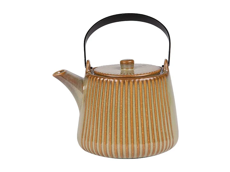 Théière avec filtre Tiao vert-orange 1L