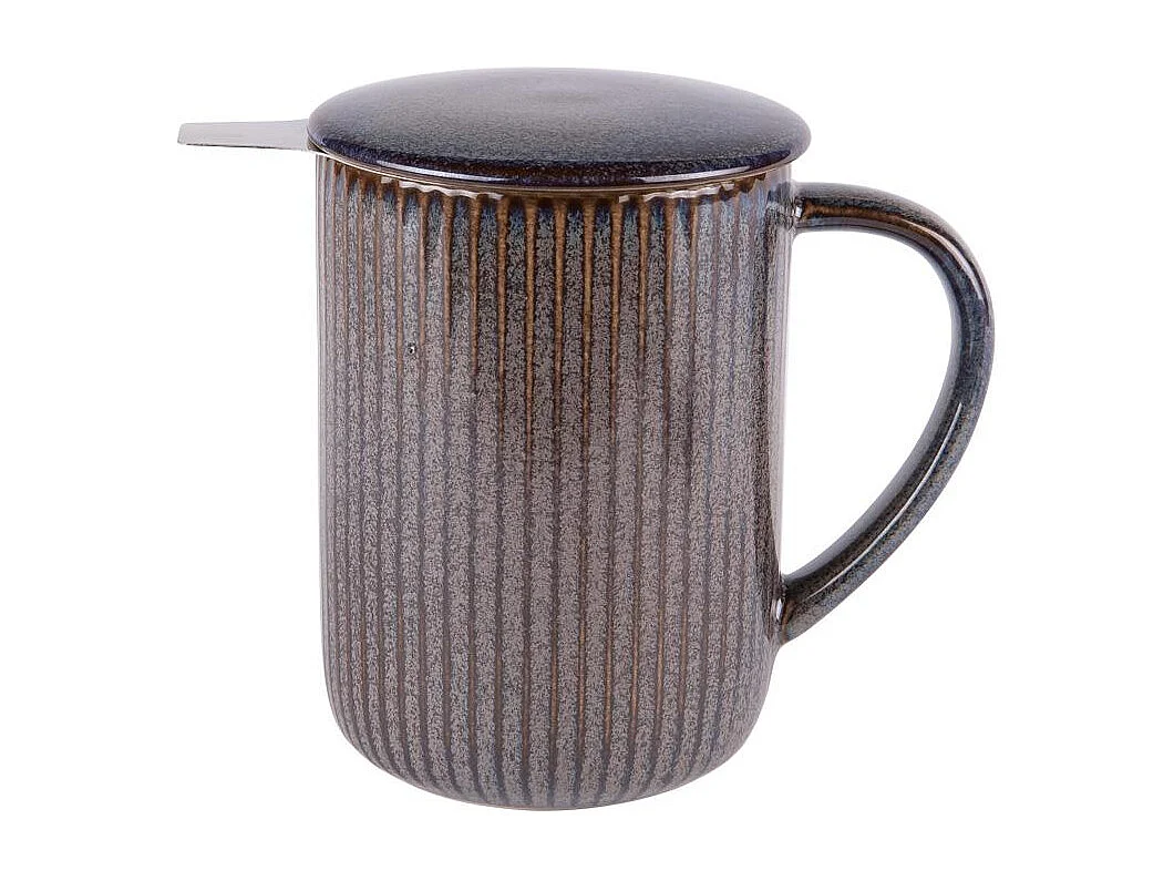 Tisanière Tiao gris-noir 47 cl