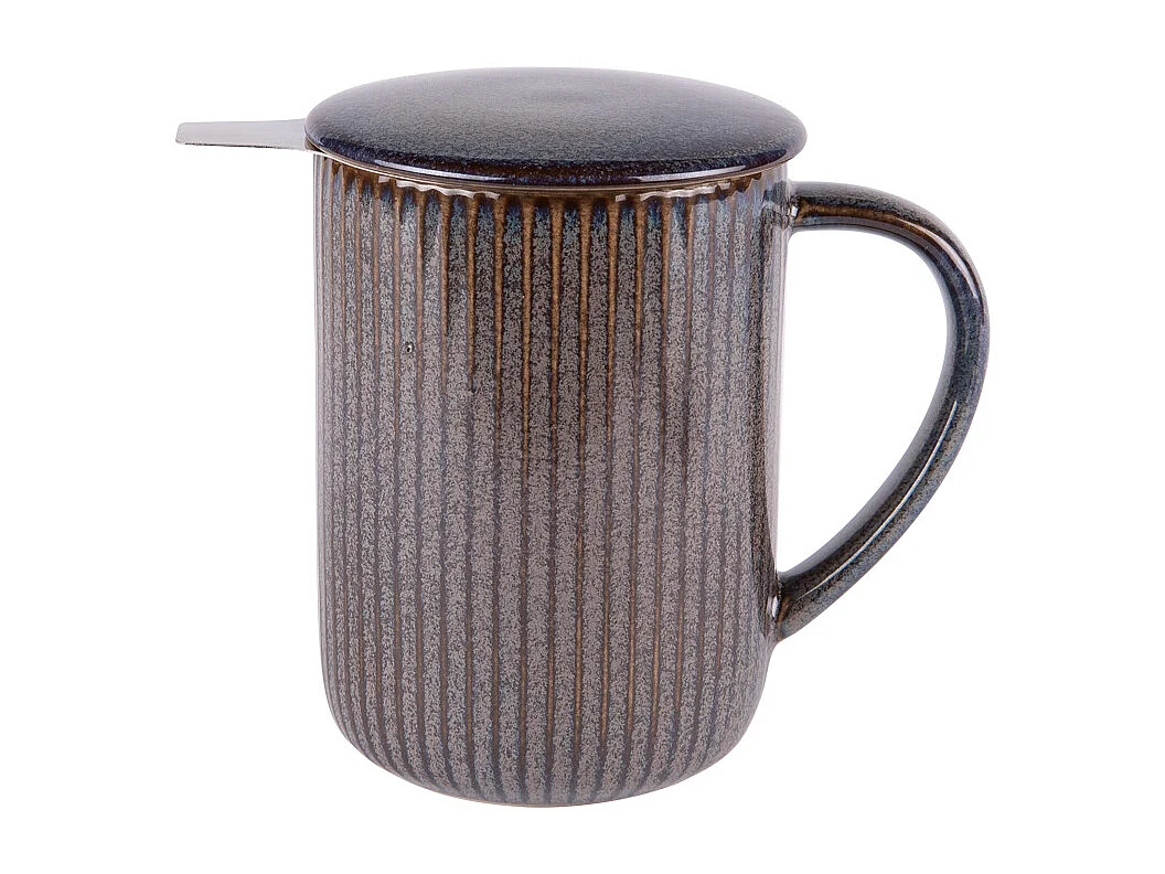 Tisanière Tiao gris-noir 47 cl