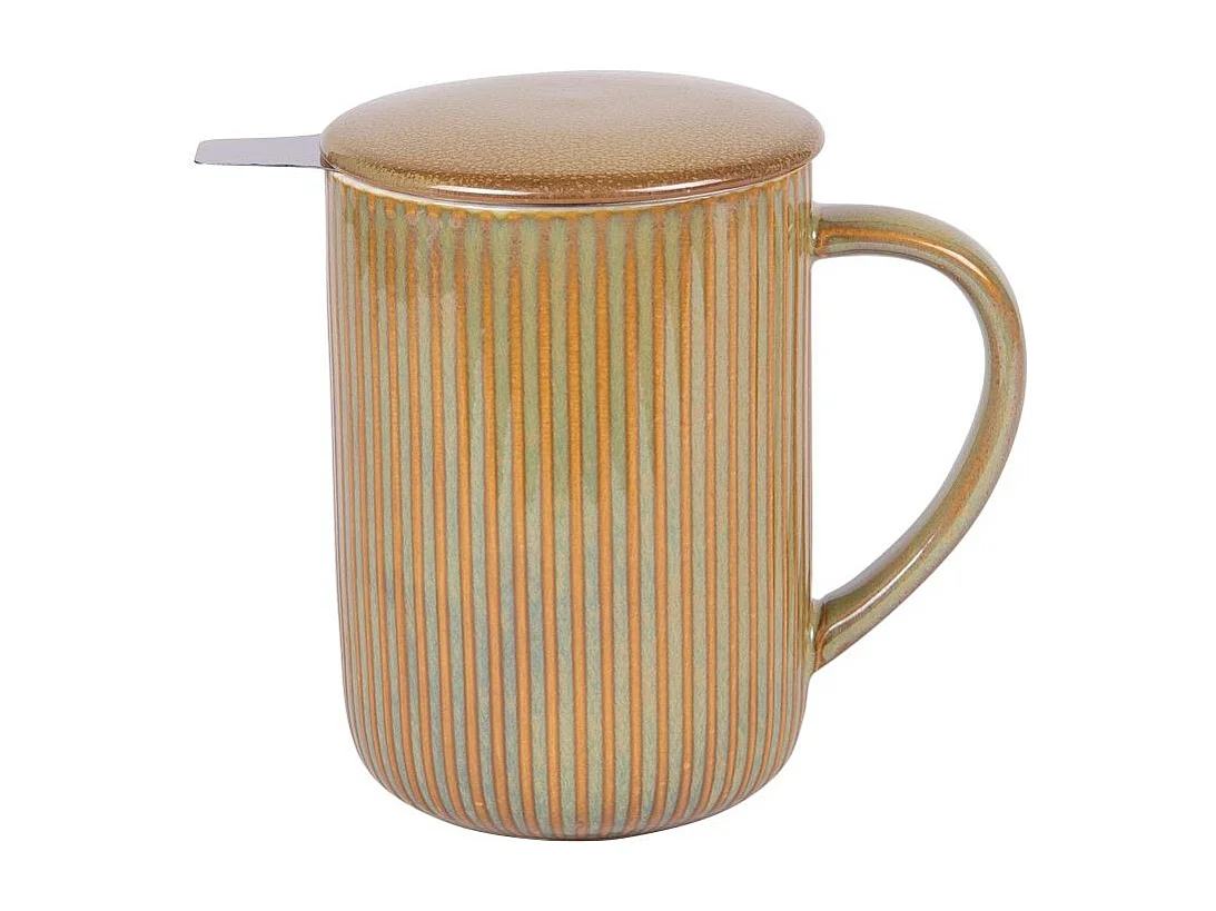 Tisanière Tiao vert-orange 47 cl