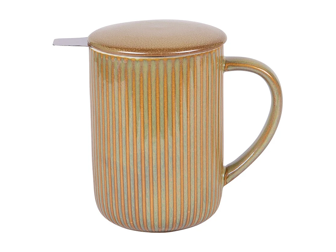 Tisanière Tiao vert-orange 47 cl