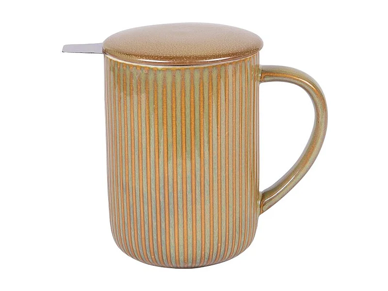 Tisanière Tiao vert-orange 47 cl